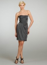 Bridesmaid Spring 2013 07 Alvina Valenta Short Gray Bridesmaids Dress