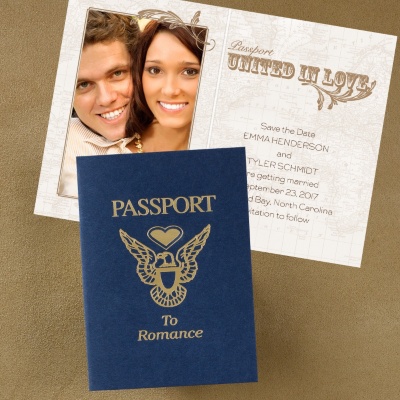 Passport Save-the-Date Ideas