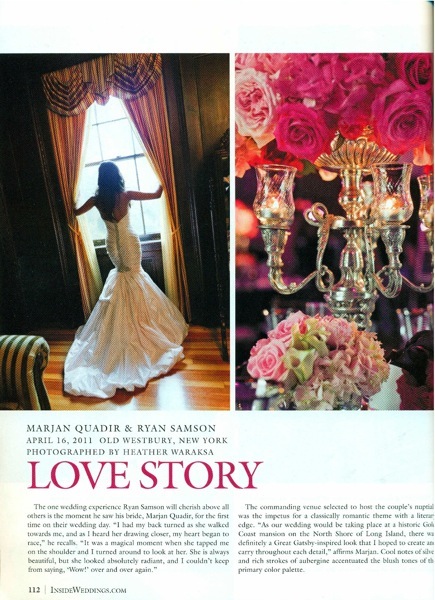 Inside Weddings Magazine Page 1