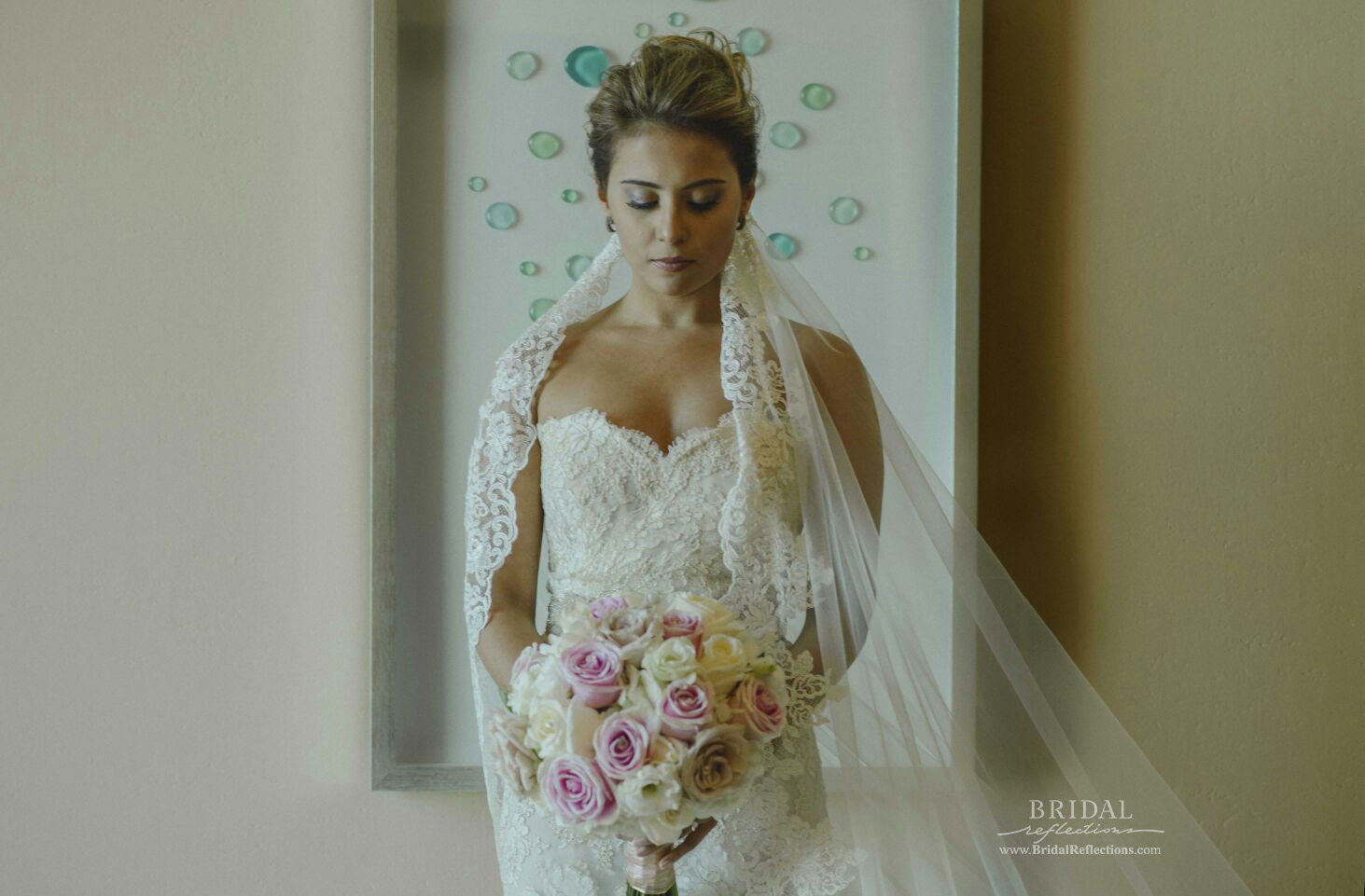 Bride with Bouquet From Front