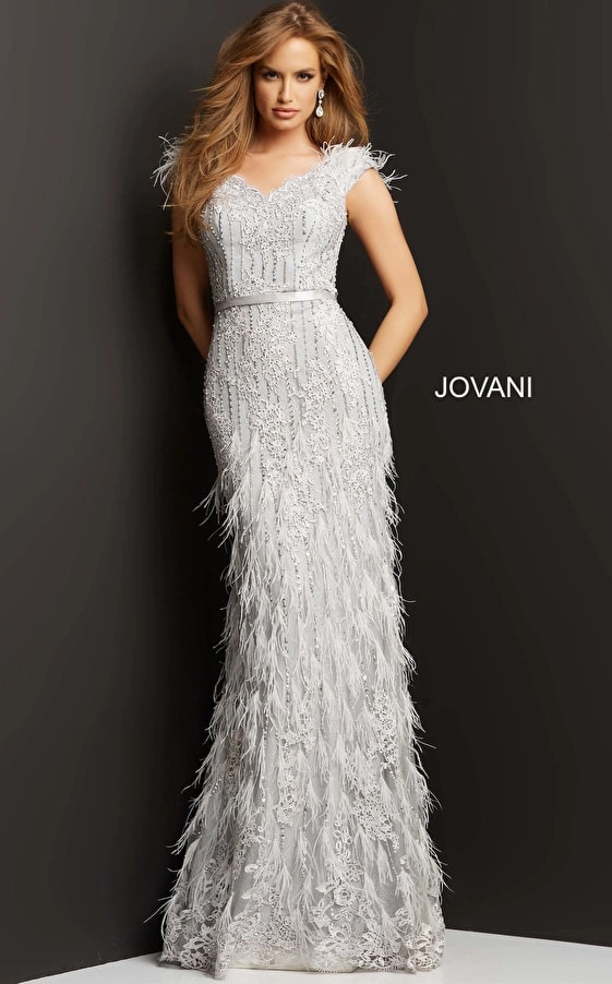 Jovani 06998 | Red One Shoulder High Slit EVening Dress
