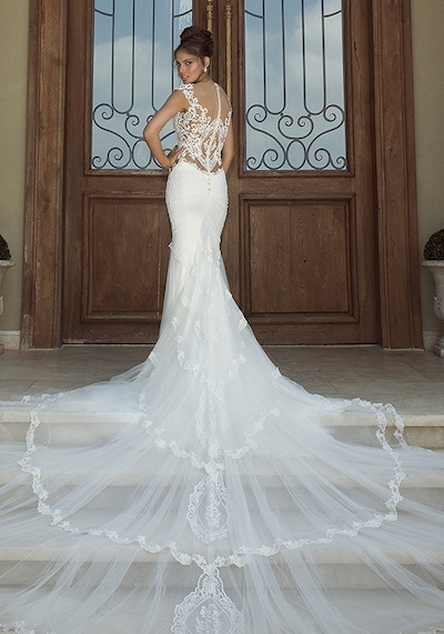 Galia Lahav Fiona Dress Back