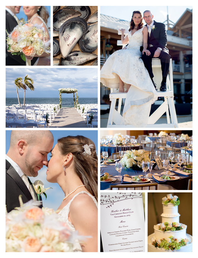 Hamptons Real Wedding Photo Montage