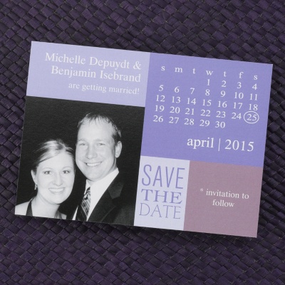 Purple Save-the-Date Ideas